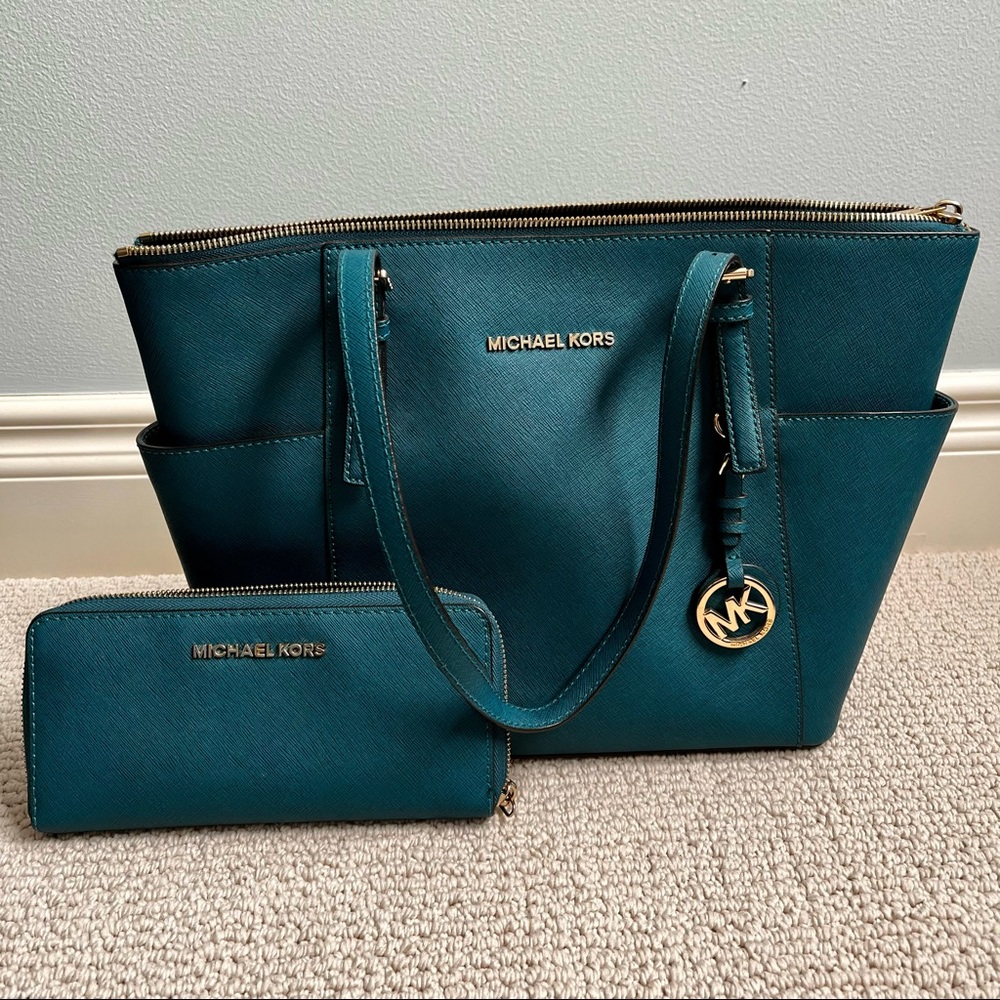 Michael Kors Jet Set Tote and Wallet